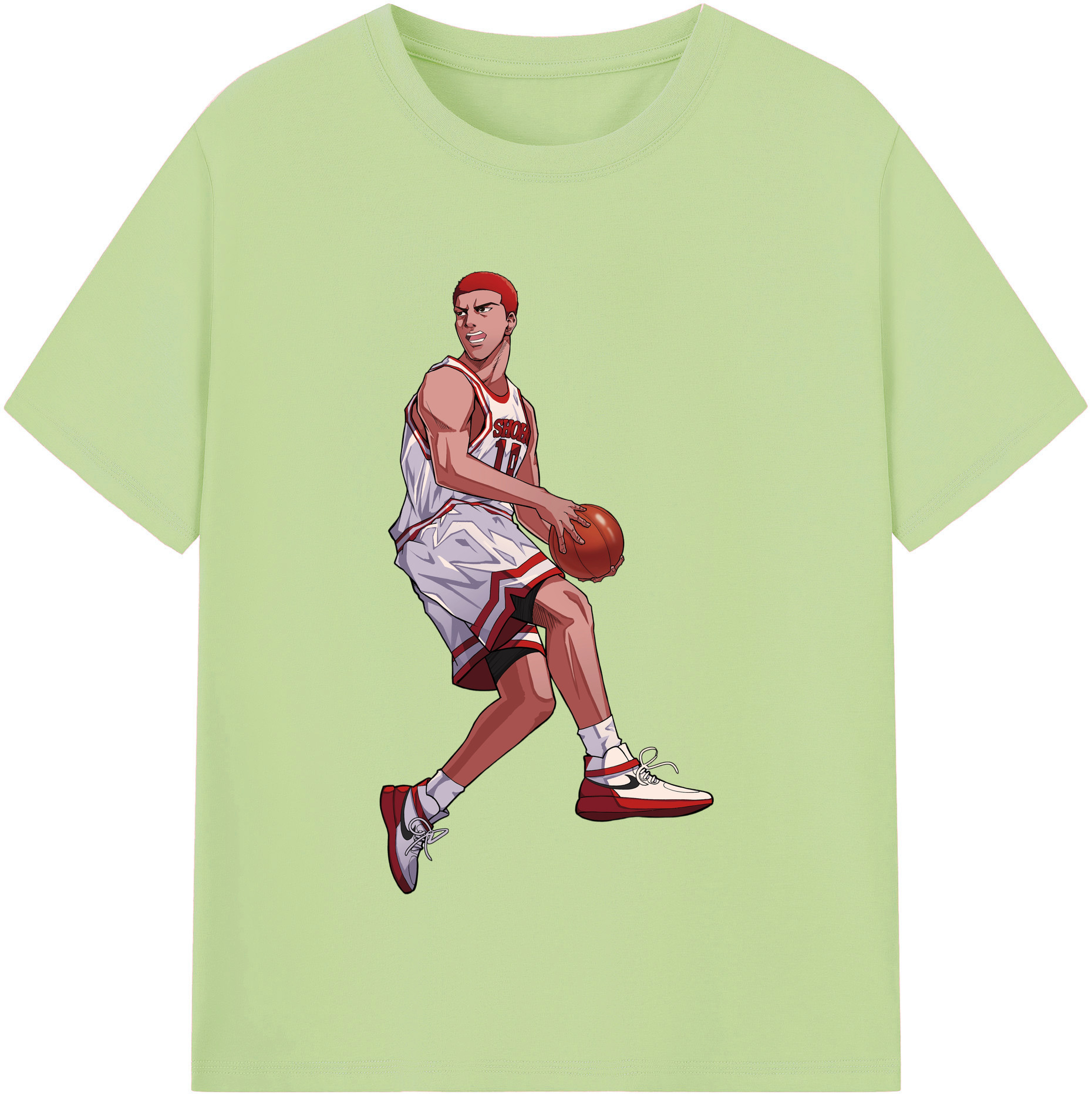 SLAM DUNK／スラムダンク 綿100％半袖Tシャツ（フロントプリント）